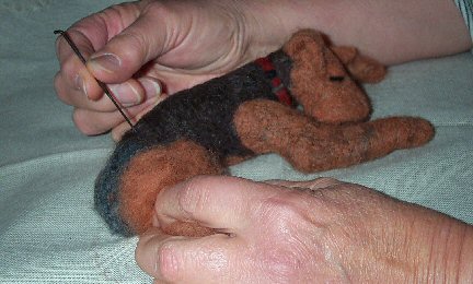 Felting Techique - Carol's Hands